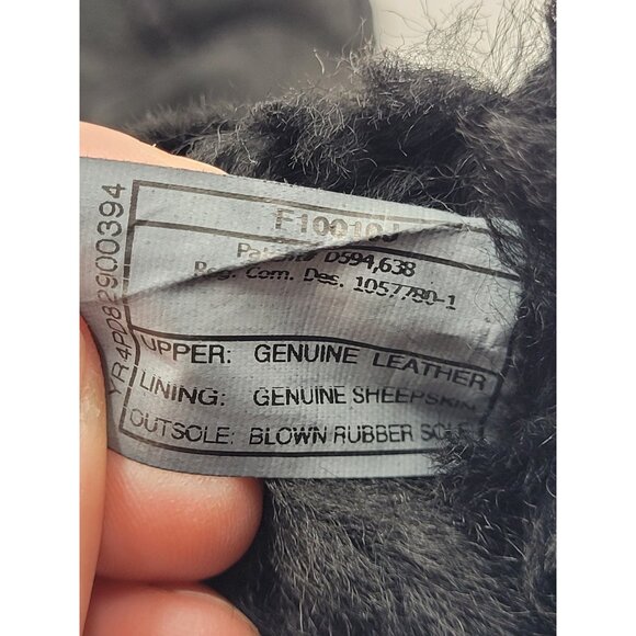 UGG Women's Australia Tall Sheepskin Suede Boots Black Style 5815 Size 5 EU 36 - Picture 11 of 15